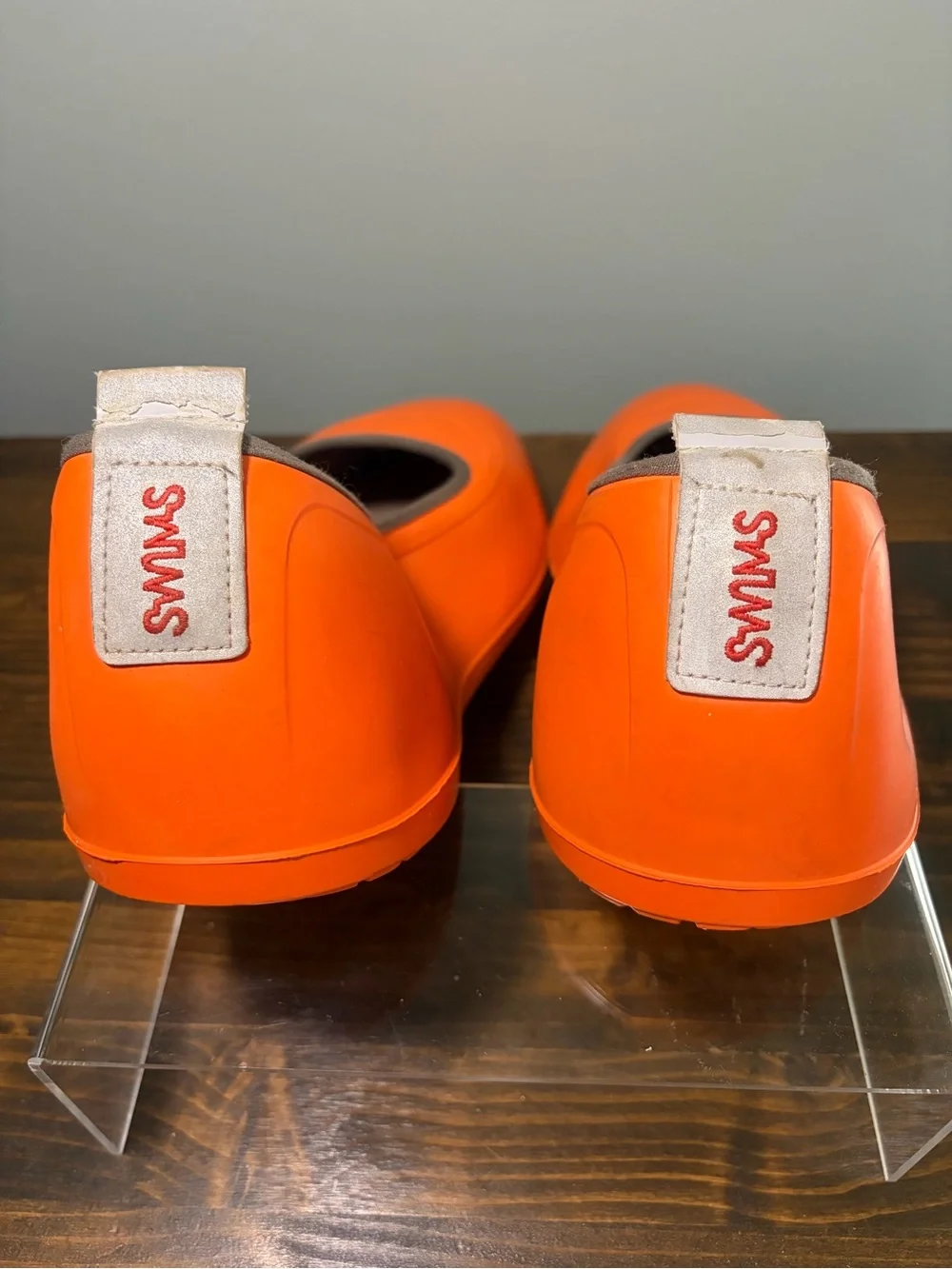 Men’s Classic Swims Orange Slip-On Galoshes Size XXL or Size 12-13.